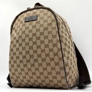 Gucci Beige and Brown GG Men's Backpack
